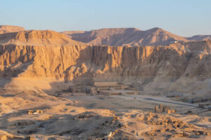 Valley of the Queens, Luxor, Egypt - July 27, 2022: The Valley of the Queens is a site in Egypt, where the wives of pharaohs were buried in ancient times. It was known then as Ta-Set-Neferu, meaning "the place of beauty". It was most famous for being the burial site of many wives of Pharaohs. Pharaohs themselves were buried in the Valley of the Kings.
