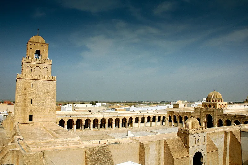 The mosque of the Mufti of Tunisia at Kairouan Historic Site in Tunisia.