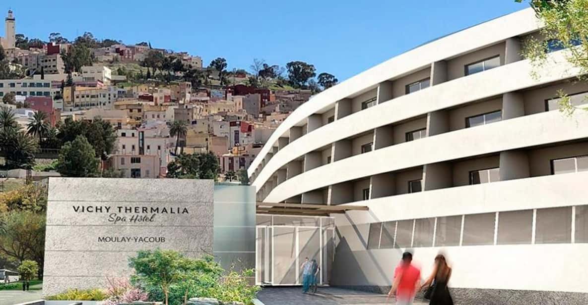 The Moulay Yacoub Thermal Spa Hotel stands centrally in Fes, surrounded by the vibrant city environment.