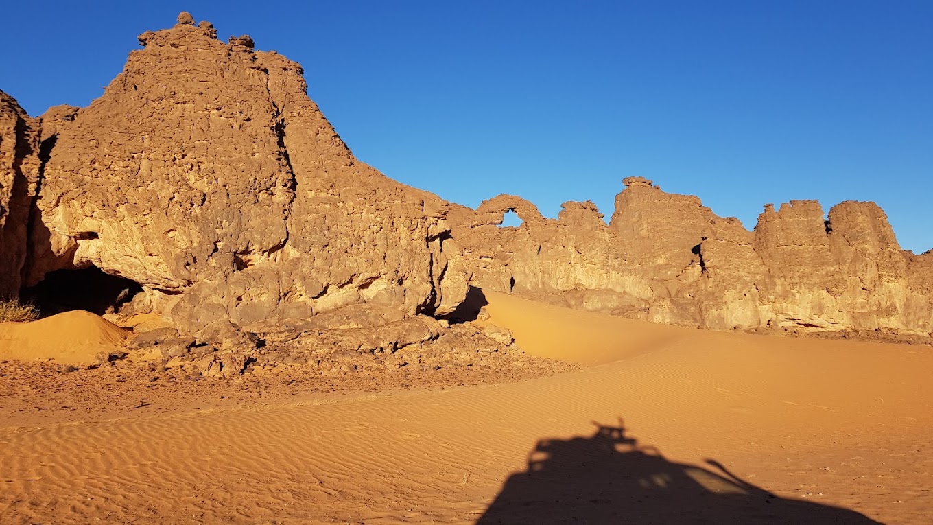 sand rock formations at Tassili N'Ajjer National Park.