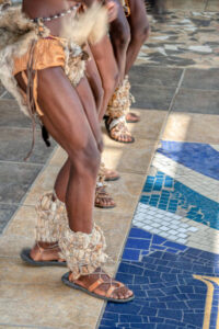 Dancers from Botswana performing at a festival