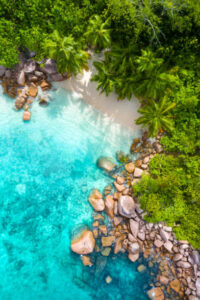 Experience breathtaking aerial views with helicopter tours in Seychelles. Explore stunning landscapes and crystal-clear waters with Just African Safaris.