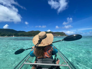 Crystal Water Kayaking on La Digue Island, Seychelles