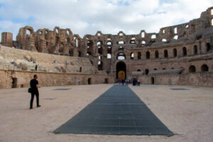 06.11.23 El Jem, Tunisia: The Amphitheatre of El Jem modern-day city of El Djem, Tunisia, formerly Thysdrus