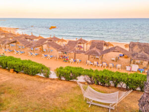 Landscape in a beach in Hammamet, Tunisia