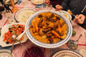 the great Tunisian dining with friends
